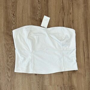 White Tube Top Brand New Size XXL